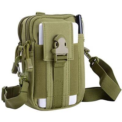 DONGKER Taktische Hüfttaschen mit Schultergurt, Militär Molle Kompakt Gürteltasche, Multifunktional Bauchtasche Tasche Beutel für Camping Wandern Radfahren Klettern und Reisen DONGKER Taktische Hüfttaschen mit Schultergurt, Militär Molle Kompakt Gürteltasche, Multifunktional Bauchtasche Tasche Beutel für Camping Wandern Radfahren Klettern und Reisen
