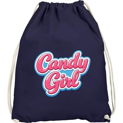 MoonWorks ® Turnbeutel Candygirl Accessoires Fasching Gadgets Spruch lustig Faschingsartikel Tasche Gymbag Navy-pink unisize MoonWorks ® Turnbeutel Candygirl Accessoires Fasching Gadgets Spruch lustig Faschingsartikel Tasche Gymbag Navy-pink unisize