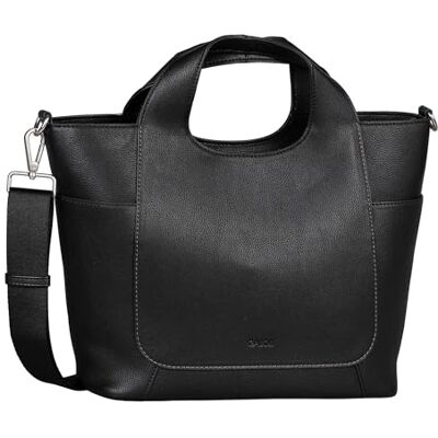 Gabor Adira Damen Zip Shopper Umhängetasche Mittelgroß Schwarz Gabor Adira Damen Zip Shopper Umhängetasche Mittelgroß Schwarz