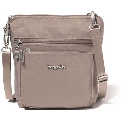 Baggallini Moderne Umhängetasche für Damen, Moonrock, Einheitsgröße Baggallini Moderne Umhängetasche für Damen, Moonrock, Einheitsgröße