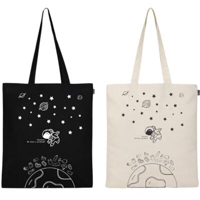 ECO Aesthetic Canvas Tote Bag for Women, Cute, Trendy and Reusable, Cotton Bags for School, Shopping, Gym, Library and Beach, Perfect for Groceries ECO Aesthetic Canvas Tote Bag for Women, Cute, Trendy and Reusable, Cotton Bags for School, Shopping, Gym, Library and Beach, Perfect for Groceries