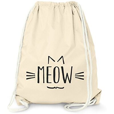 MoonWorks Turnbeutel Katze Meow Miau Cat Tier Natur unisize MoonWorks Turnbeutel Katze Meow Miau Cat Tier Natur unisize