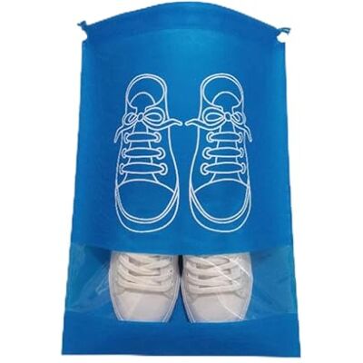 UBOHUZ 20 stücke Vlies Schuh Tasche Wasserdicht Staubdicht Reisetasche Tragbare Tote Kordelzug for Schuhe Lagerung Organizer für Reisen(Blue,About 27x36cm) UBOHUZ 20 stücke Vlies Schuh Tasche Wasserdicht Staubdicht Reisetasche Tragbare Tote Kordelzug for Schuhe Lagerung Organizer für Reisen(Blue,About 27x36cm)