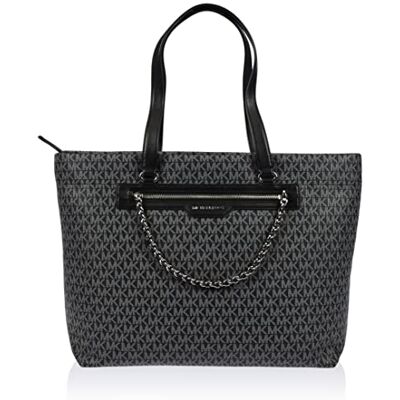 Michael Kors Women Elliot LG TZ Tote Bag, BLK/opticwht Michael Kors Women Elliot LG TZ Tote Bag, BLK/opticwht