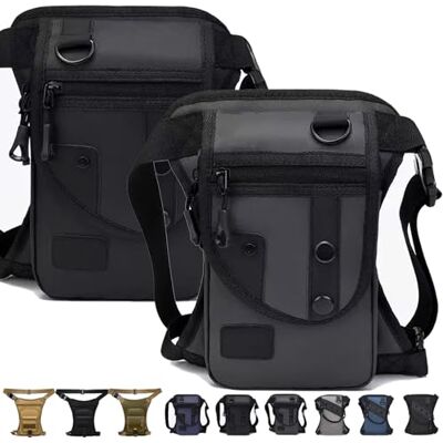 LLELEMAMO Taktische 3-in-1 Beintasche: Wetterfest & Extrem Robust, Drop Leg Waist Pack für Wandern Camping, Motorrad-Hüfttasche für Damen Herren, Outdoor Gürteltasche zum Radfahren Reisen & Arbeit (2Pcs-J) LLELEMAMO Taktische 3-in-1 Beintasche: Wetterfest & Extrem Robust, Drop Leg Waist Pack für Wandern Camping, Motorrad-Hüfttasche für Damen Herren, Outdoor Gürteltasche zum Radfahren Reisen & Arbeit (2Pcs-J)
