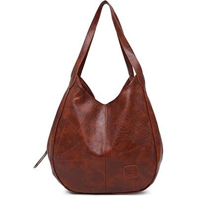 NICOLE & DORIS Damen Tasche Mode Handtasche Weiches Leder Henkeltasche Retro Shopper Casual Umhängetasche Frauen Designer Schultertasche NICOLE & DORIS Damen Tasche Mode Handtasche Weiches Leder Henkeltasche Retro Shopper Casual Umhängetasche Frauen Designer Schultertasche