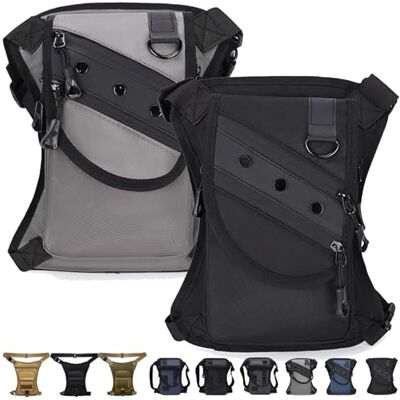 LLELEMAMO Taktische 3-in-1 Beintasche: Wetterfest & Extrem Robust, Drop Leg Waist Pack für Wandern Camping, Motorrad-Hüfttasche für Damen Herren, Outdoor Gürteltasche zum Radfahren Reisen & Arbeit (2Pcs-D) LLELEMAMO Taktische 3-in-1 Beintasche: Wetterfest & Extrem Robust, Drop Leg Waist Pack für Wandern Camping, Motorrad-Hüfttasche für Damen Herren, Outdoor Gürteltasche zum Radfahren Reisen & Arbeit (2Pcs-D)
