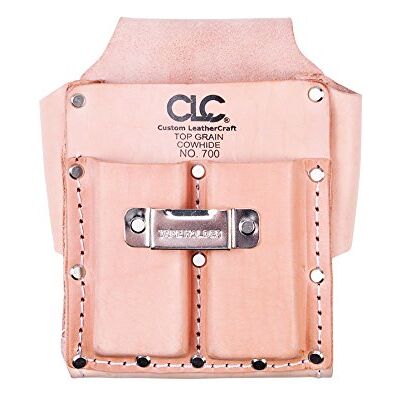 Custom Leathercraft CLC 700 Werkzeugtasche, robust, 5 Taschen, Hellbraun Custom Leathercraft CLC 700 Werkzeugtasche, robust, 5 Taschen, Hellbraun