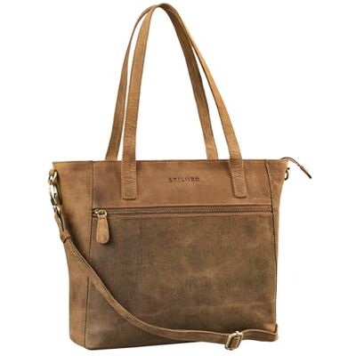STILORD Nicole 3-in-1 Shopper Leder Damen Handtasche mit Schultergurt Crossbody Bag Ledertasche Elegante Schultertasche Damentasche Tote Bag groß Echtleder Farbe:Torino braun STILORD Nicole 3-in-1 Shopper Leder Damen Handtasche mit Schultergurt Crossbody Bag Ledertasche Elegante Schultertasche Damentasche Tote Bag groß Echtleder Farbe:Torino braun