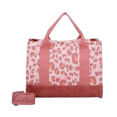 Fritzi aus Preussen Fritzi Canvas Tote Bag Canvas Leo Brick Shopper Baumwollmix Damen Handtasche Umhängetasche Festival City Beach vegan Leoprint 29,5 x 40 x 14 cm, Rosa Fritzi aus Preussen Fritzi Canvas Tote Bag Canvas Leo Brick Shopper Baumwollmix Damen Handtasche Umhängetasche Festival City Beach vegan Leoprint 29,5 x 40 x 14 cm, Rosa