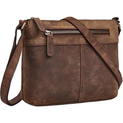 STILORD Odelia Schicke Kleine Ledertasche Damen Braun Umhängetasche Leder Handtasche Vintage Crossbody Bag Echtleder Schultertasche Damentasche Klein Damenhandtasche STILORD Odelia Schicke Kleine Ledertasche Damen Braun Umhängetasche Leder Handtasche Vintage Crossbody Bag Echtleder Schultertasche Damentasche Klein Damenhandtasche