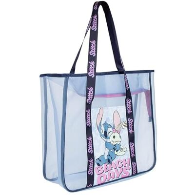 CERDÁ LIFE'S LITTLE MOMENTS Premium Stitch Badetasche Damen und Mädchen Tote Netz Große Transparente Strandtasche Stitch, Halbtransparente Netz Tote Bag Leicht und Geräumig, Strandtasche, Schwimmbad Sommer CERDÁ LIFE'S LITTLE MOMENTS Premium Stitch Badetasche Damen und Mädchen Tote Netz Große Transparente Strandtasche Stitch, Halbtransparente Netz Tote Bag Leicht und Geräumig, Strandtasche, Schwimmbad Sommer