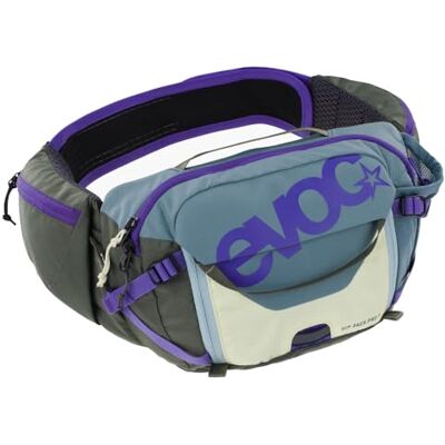 EVOC HIP Pack PRO 3, Hüfttasche (AERO Flex Hüftgurt, Bauchtasche mit AIR Flow Contact System, Mesh-Material, Werkzeugfach, perfekes Fahrradzubehört für Trail-Liebhaber), Steel Violet Dark Olive EVOC HIP Pack PRO 3, Hüfttasche (AERO Flex Hüftgurt, Bauchtasche mit AIR Flow Contact System, Mesh-Material, Werkzeugfach, perfekes Fahrradzubehört für Trail-Liebhaber), Steel Violet Dark Olive
