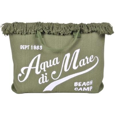 Aqua di Mare Tasche mit Fransen und kleiner Stickerei 100% PL Aqua di Mare Tasche mit Fransen und kleiner Stickerei 100% PL