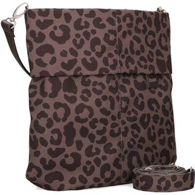 Zwei Damen Handtasche Mademoiselle.M M12 Umhängetasche 7 Liter Crossbody Bag, Schultertasche in DIN-A4-Größe, Schlüsselring, Geheimfach, inkl. extra kurzen abnehmbaren Schultergurt (leo-brown) Zwei Damen Handtasche Mademoiselle.M M12 Umhängetasche 7 Liter Crossbody Bag, Schultertasche in DIN-A4-Größe, Schlüsselring, Geheimfach, inkl. extra kurzen abnehmbaren Schultergurt (leo-brown)