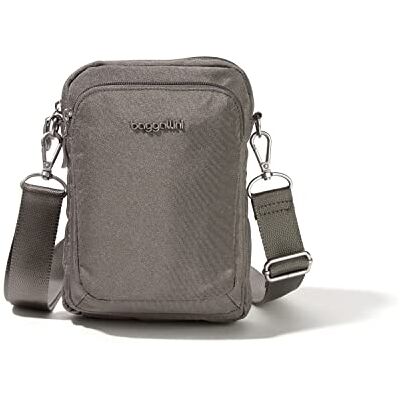 Baggallini Damen Modern Everywhere Explorer Crossbody, Sterling Shimmer Baggallini Damen Modern Everywhere Explorer Crossbody, Sterling Shimmer