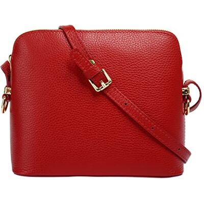 Cluty Umhängetasche Echt Leder Damen Made in Italy, Smartphonefach, Handtasche aus Leder, Crossbody Bag mit Reißverschluss, kleine Schultertasche Cluty Umhängetasche Echt Leder Damen Made in Italy, Smartphonefach, Handtasche aus Leder, Crossbody Bag mit Reißverschluss, kleine Schultertasche