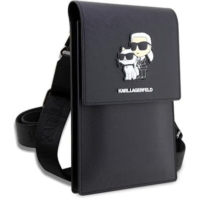 CG MOBILE KARL LAGERFELD Tasche KLWBSAKCPMK Schwarz Saffiano Karl & Choupette CG MOBILE KARL LAGERFELD Tasche KLWBSAKCPMK Schwarz Saffiano Karl & Choupette