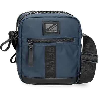 Pepe Jeans Hoxton Umhängetaschen und Kulturbeutel, Schwarz und Blau, Polyester PU, verschiedene Größen, blau, Talla única, Doppelte Schultertasche Pepe Jeans Hoxton Umhängetaschen und Kulturbeutel, Schwarz und Blau, Polyester PU, verschiedene Größen, blau, Talla única, Doppelte Schultertasche