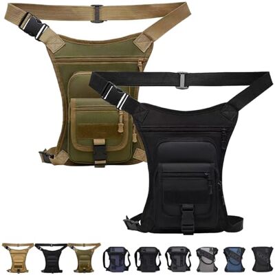 LLELEMAMO Taktische 3-in-1 Beintasche: Wetterfest & Extrem Robust, Drop Leg Waist Pack für Wandern Camping, Motorrad-Hüfttasche für Damen Herren, Outdoor Gürteltasche zum Radfahren Reisen & Arbeit (2Pcs-A) LLELEMAMO Taktische 3-in-1 Beintasche: Wetterfest & Extrem Robust, Drop Leg Waist Pack für Wandern Camping, Motorrad-Hüfttasche für Damen Herren, Outdoor Gürteltasche zum Radfahren Reisen & Arbeit (2Pcs-A)