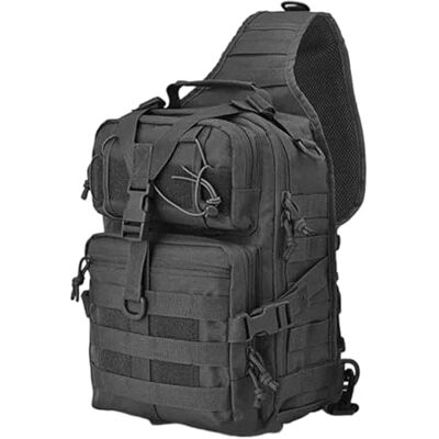 Psdndeww Taktische Umhängetasche, abriebfestes Design für Trekking, Radfahren, Camping, Reisen, atmungsaktive Brusttasche mit Schulterunterstützung und Mehreren Fächern Psdndeww Taktische Umhängetasche, abriebfestes Design für Trekking, Radfahren, Camping, Reisen, atmungsaktive Brusttasche mit Schulterunterstützung und Mehreren Fächern