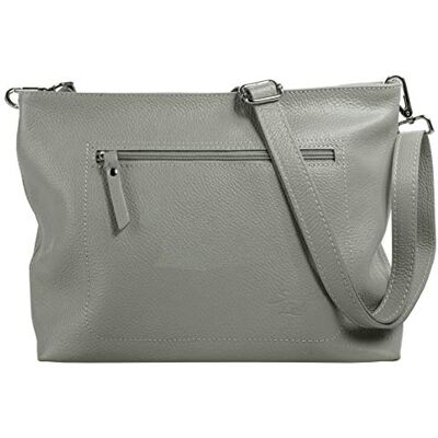 Samantha Look Umhängetasche Echt Leder Damen Made in Italy, Große Handtasche, dezente Umhängetasche, Schultertasche mit Tragegurt Samantha Look Umhängetasche Echt Leder Damen Made in Italy, Große Handtasche, dezente Umhängetasche, Schultertasche mit Tragegurt