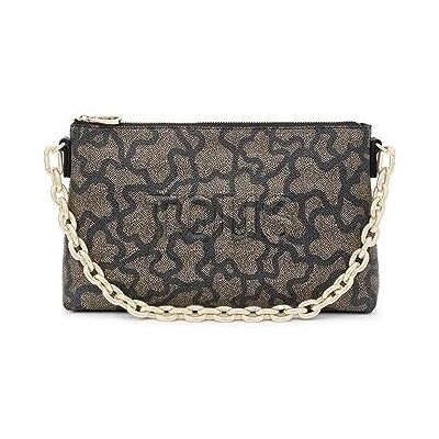 TOUS Schwarze Clutch für Damen, Maße 16 x 26 x 7 cm, Kollektion Kaos Icon TOUS Schwarze Clutch für Damen, Maße 16 x 26 x 7 cm, Kollektion Kaos Icon