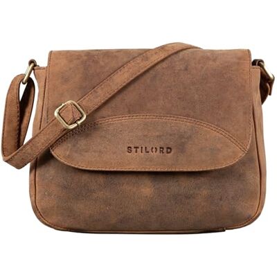 STILORD Juliet Umhängetasche Damen Leder klein Vintage Handtasche Schultertasche Freizeittasche Crossbag Shopper Tasche elegant zum Umhängen Farbe:schwarz STILORD Juliet Umhängetasche Damen Leder klein Vintage Handtasche Schultertasche Freizeittasche Crossbag Shopper Tasche elegant zum Umhängen Farbe:schwarz