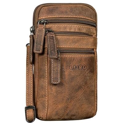 STILORD 'Mikael' 3-in-1 Brusttasche Herren Leder Umhängetasche Gürteltasche Handytasche zum Umhängen Stilvoller Brust-Beutel Klein Schultertasche Männer aus Echtleder, Farbe:bergamo braun STILORD 'Mikael' 3-in-1 Brusttasche Herren Leder Umhängetasche Gürteltasche Handytasche zum Umhängen Stilvoller Brust-Beutel Klein Schultertasche Männer aus Echtleder, Farbe:bergamo braun