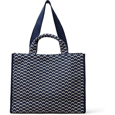 Amazon Damen Jacquard-Tragetasche, Navy Geo, Einheitsgröße Amazon Damen Jacquard-Tragetasche, Navy Geo, Einheitsgröße
