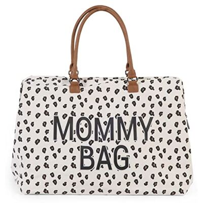 Childhome , Mommy Bag, Wickeltasche, Mutterschaft, Reisetasche, Großes Fassungsvermögen, Wickelunterlage, Verstellbarer Schulterriemen, Unterteilt, Isotherm-Tasche, Kofferdurchführung, Leopard Childhome , Mommy Bag, Wickeltasche, Mutterschaft, Reisetasche, Großes Fassungsvermögen, Wickelunterlage, Verstellbarer Schulterriemen, Unterteilt, Isotherm-Tasche, Kofferdurchführung, Leopard