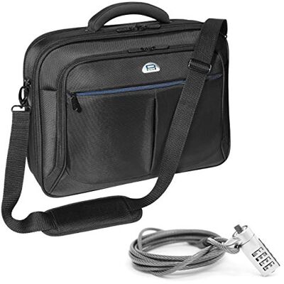 Pedea 17,3" Premium Schwarze Laptoptasche mit Schloss Pedea 17,3" Premium Schwarze Laptoptasche mit Schloss