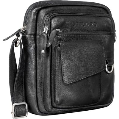 STILORD Ryan Crossbody Tasche Herren Leder Kleine Herrentasche zum Umhängen Vintage Ledertasche 9,7 Zoll iPad Tasche Messenger Bag Umhängetasche Echtleder Farbe:schwarz STILORD Ryan Crossbody Tasche Herren Leder Kleine Herrentasche zum Umhängen Vintage Ledertasche 9,7 Zoll iPad Tasche Messenger Bag Umhängetasche Echtleder Farbe:schwarz