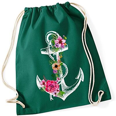 Autiga Turnbeutel Blumen Anker Ethno Boho Hipster Beutel Tasche Gym Bag Watercolour Watercolour Gruen Autiga Turnbeutel Blumen Anker Ethno Boho Hipster Beutel Tasche Gym Bag Watercolour Watercolour Gruen