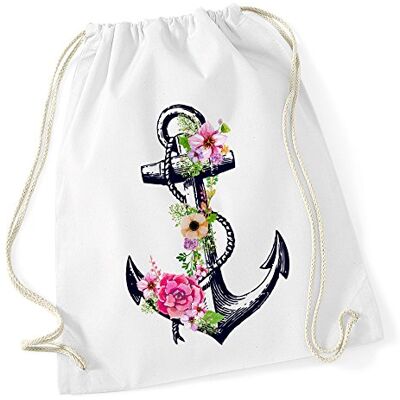Autiga Turnbeutel Blumen Anker Ethno Boho Hipster Beutel Tasche Gym Bag Watercolour Watercolour Weiss Autiga Turnbeutel Blumen Anker Ethno Boho Hipster Beutel Tasche Gym Bag Watercolour Watercolour Weiss