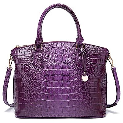 NICOLE & DORIS Handtasche Damen Mittelgroß Kroko Handtaschen Elegante Schultertaschen Lackleder Henkeltasche Umhängetasche Tote Tasche für Büro Shopper Reisen NICOLE & DORIS Handtasche Damen Mittelgroß Kroko Handtaschen Elegante Schultertaschen Lackleder Henkeltasche Umhängetasche Tote Tasche für Büro Shopper Reisen