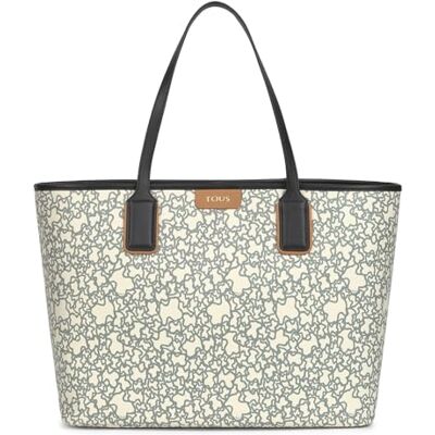 TOUS Damen Capazo XL-Schale K Mini, Beige/Schwarz TOUS Damen Capazo XL-Schale K Mini, Beige/Schwarz