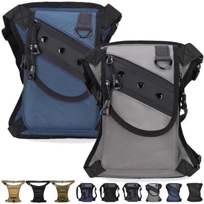 LLELEMAMO Taktische 3-in-1 Beintasche: Wetterfest & Extrem Robust, Drop Leg Waist Pack für Wandern Camping, Motorrad-Hüfttasche für Damen Herren, Outdoor Gürteltasche zum Radfahren Reisen & Arbeit (2Pcs-F) LLELEMAMO Taktische 3-in-1 Beintasche: Wetterfest & Extrem Robust, Drop Leg Waist Pack für Wandern Camping, Motorrad-Hüfttasche für Damen Herren, Outdoor Gürteltasche zum Radfahren Reisen & Arbeit (2Pcs-F)