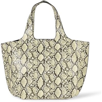 Amazon Damen Oversize-Shopper, Tragetasche, Graues Schlangenlederimitat, Einheitsgröße Amazon Damen Oversize-Shopper, Tragetasche, Graues Schlangenlederimitat, Einheitsgröße