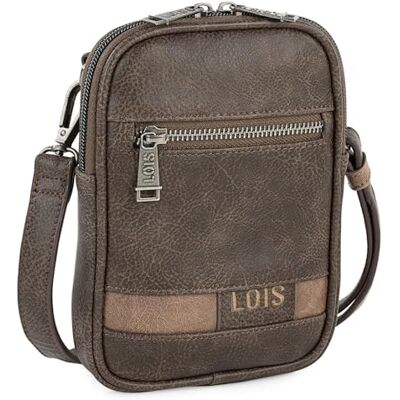 Lois Men's Leather Crossbody Messenger Bag Stylish Herrentasche Umhängen Leder Shoulder Bag Vintage Lederhandtasche Herren Casual Travel, Braun Lois Men's Leather Crossbody Messenger Bag Stylish Herrentasche Umhängen Leder Shoulder Bag Vintage Lederhandtasche Herren Casual Travel, Braun