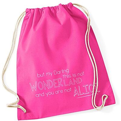 Autiga Turnbeutel alice this is not wonderland Hipster Beutel Tasche Baumwolle Pink Autiga Turnbeutel alice this is not wonderland Hipster Beutel Tasche Baumwolle Pink
