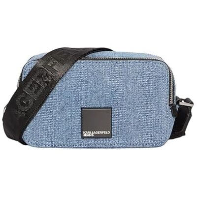 KARL LAGERFELD JEANS Damen Box Logo Camera Bag Denim Washed Mid Blue One size KARL LAGERFELD JEANS Damen Box Logo Camera Bag Denim Washed Mid Blue One size