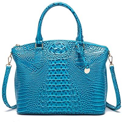 NICOLE & DORIS Handtasche Damen Mittelgroß Kroko Handtaschen Elegante Schultertaschen Lackleder Henkeltasche Umhängetasche Tote Tasche für Büro Shopper Reisen NICOLE & DORIS Handtasche Damen Mittelgroß Kroko Handtaschen Elegante Schultertaschen Lackleder Henkeltasche Umhängetasche Tote Tasche für Büro Shopper Reisen