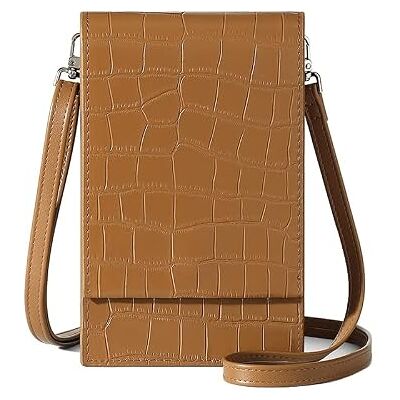 David Jones Damen Handy Umhängetasche Handytasche PU Leder Telefon Kleine Tasche Frau Schultertasche Mini Handtasche Crossbody Bag Abendtasche Alltag Mode Elegant Reise Arbeit Braun Kroko David Jones Damen Handy Umhängetasche Handytasche PU Leder Telefon Kleine Tasche Frau Schultertasche Mini Handtasche Crossbody Bag Abendtasche Alltag Mode Elegant Reise Arbeit Braun Kroko