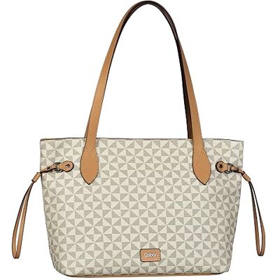 Gabor bags Barina Damen Shopper Umhängetasche Reißverschluss Groß Weiß Gabor bags Barina Damen Shopper Umhängetasche Reißverschluss Groß Weiß