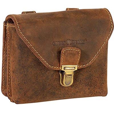 Greenburry Vintage Gürteltasche Leder Bauchtasche braun 15,5x6x14cm Greenburry Vintage Gürteltasche Leder Bauchtasche braun 15,5x6x14cm