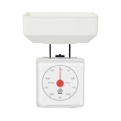 H & H Modell 0,5 - Küchenwaage - Mechanisch, Diätisch, Weiß H & H Modell 0,5 - Küchenwaage - Mechanisch, Diätisch, Weiß