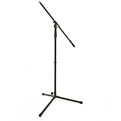 Gear4Music Boom-Mikrofonständer von für Bühne und Studio Vollständig verstellbare Höhe, Neigung und Schwenk, robuste klappbare Stativbasis, langlebiges Design für Bühne und Studio Gear4Music Boom-Mikrofonständer von für Bühne und Studio Vollständig verstellbare Höhe, Neigung und Schwenk, robuste klappbare Stativbasis, langlebiges Design für Bühne und Studio