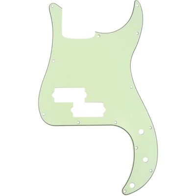 Musiclily Pro 13 Löcher P Bass Pickguard Schlagbrett 3-lagig Mint Green für 4-Saiter Fender American/Mexican Standard Precision Bass Musiclily Pro 13 Löcher P Bass Pickguard Schlagbrett 3-lagig Mint Green für 4-Saiter Fender American/Mexican Standard Precision Bass