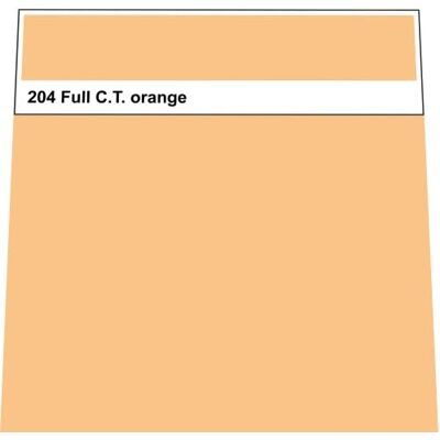 KORN Lee Farbfolie 204 Full C.T. Orange 50cm x 122cm KORN Lee Farbfolie 204 Full C.T. Orange 50cm x 122cm